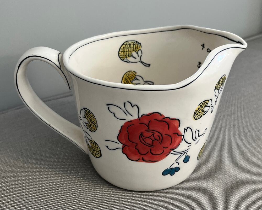 Molly Hatch Quart Measuring Cup Anthropologie Flower Patch Collection